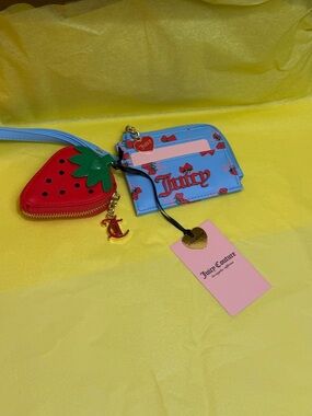 Juicy Couture Sweet Strawberry Wristlet, NWT